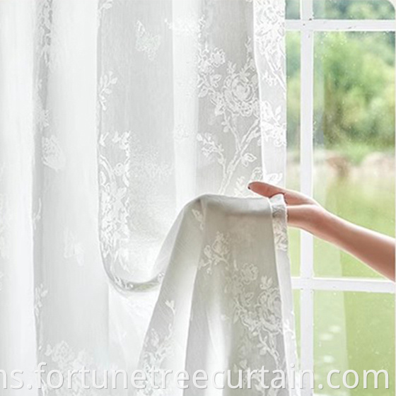 Shading Hollow-out Embroidery Gauze Curtain